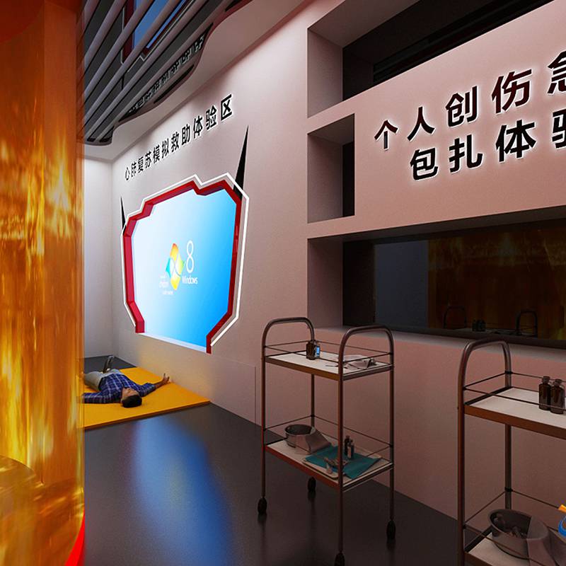 趣味性防空防災(zāi)電子設(shè)備與多媒體互動人防民防展廳設(shè)計(jì) 計(jì)算機(jī)軟硬件的創(chuàng)新融合